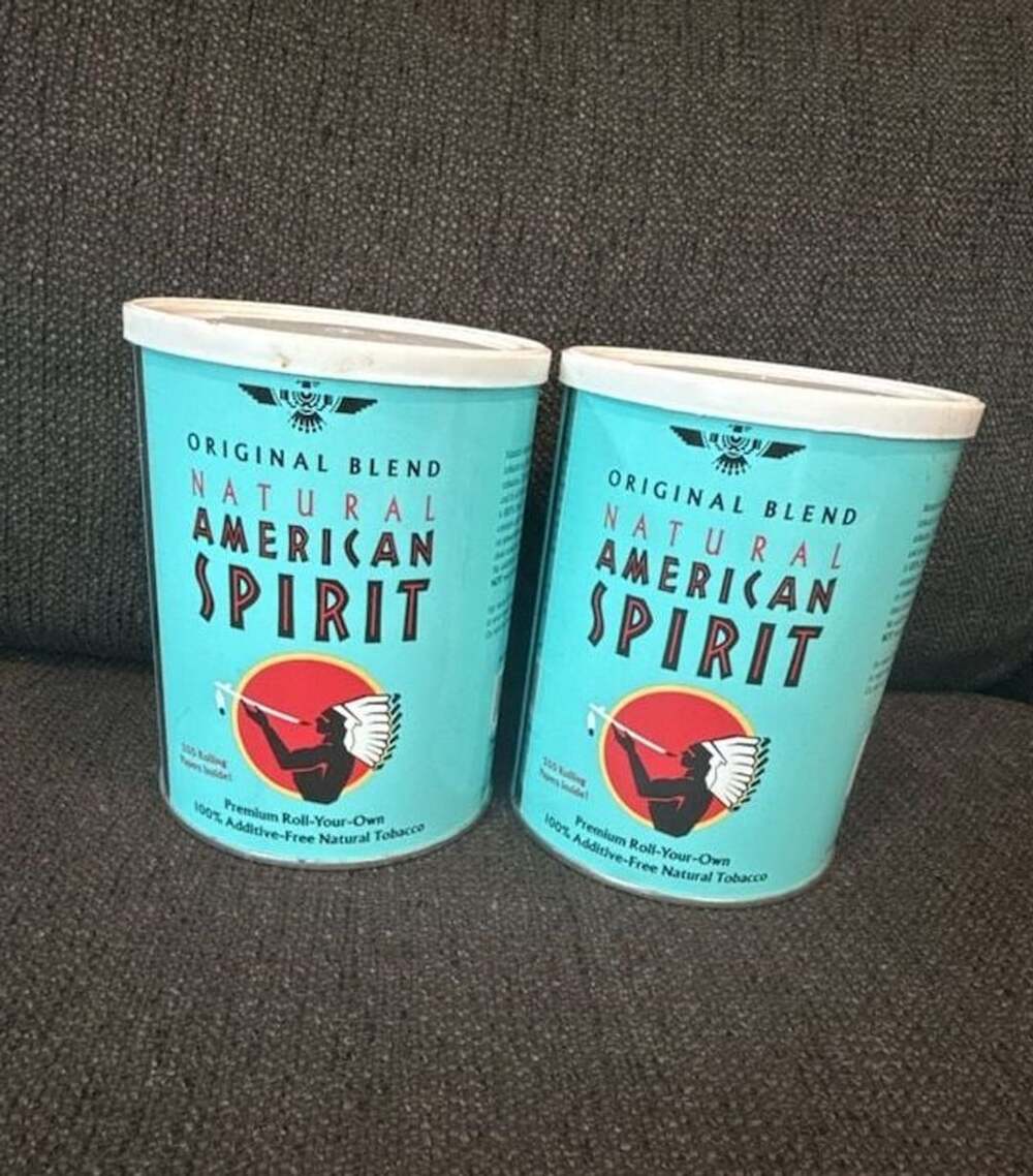Natural American Spirit Original Blend Tobacco Metal Tin Can - Empty